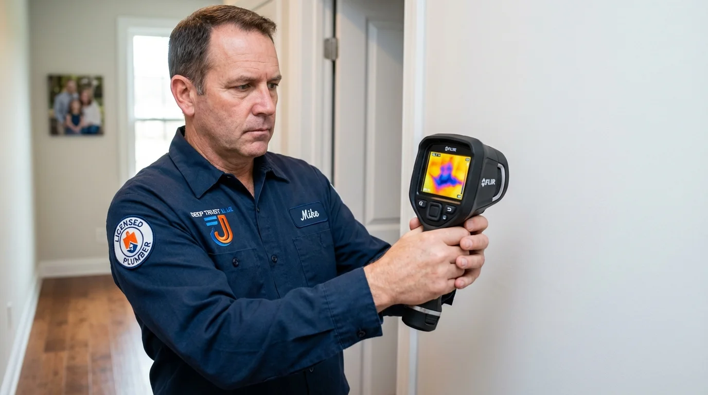 Thermal imaging leak detection by Johns Plumbing LLC in Sandy
